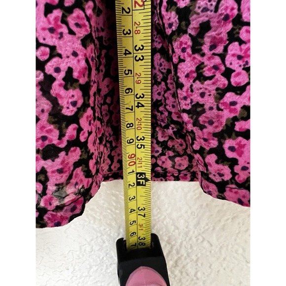 SELECTED FEMME Pink Floral Ruffles Boho Luxury Scandinavian 34 US 6 Eco Friendly - Picture 8 of 16